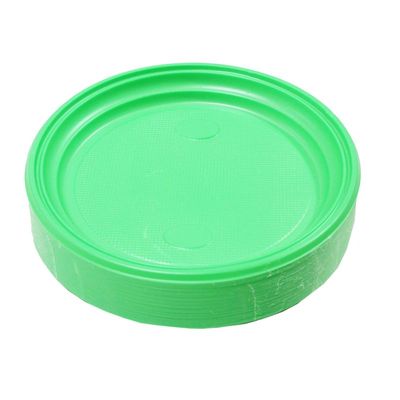 Тарелка 205 зеленая ИнтроПластик 100шт